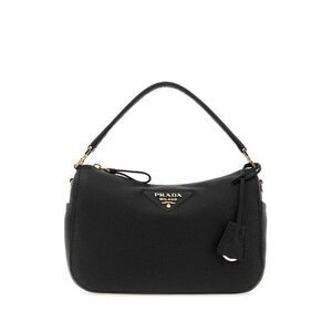 Prada Women Black Leather Small Handbag